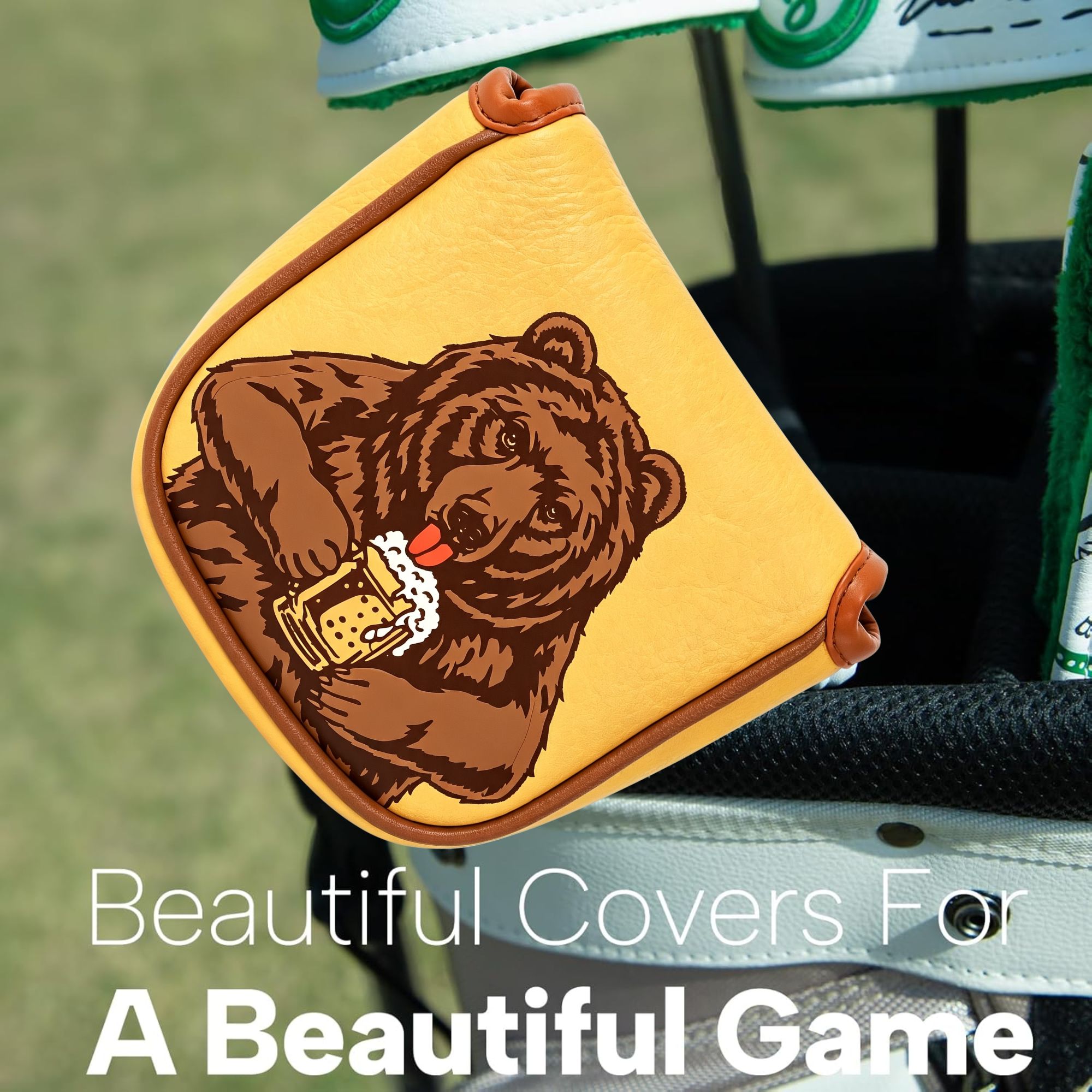대부분의 브랜드에 적합한 맥주곰 디자인의 해골 자수 골 - Golf Equipment And Accessories 리뷰 및 가격