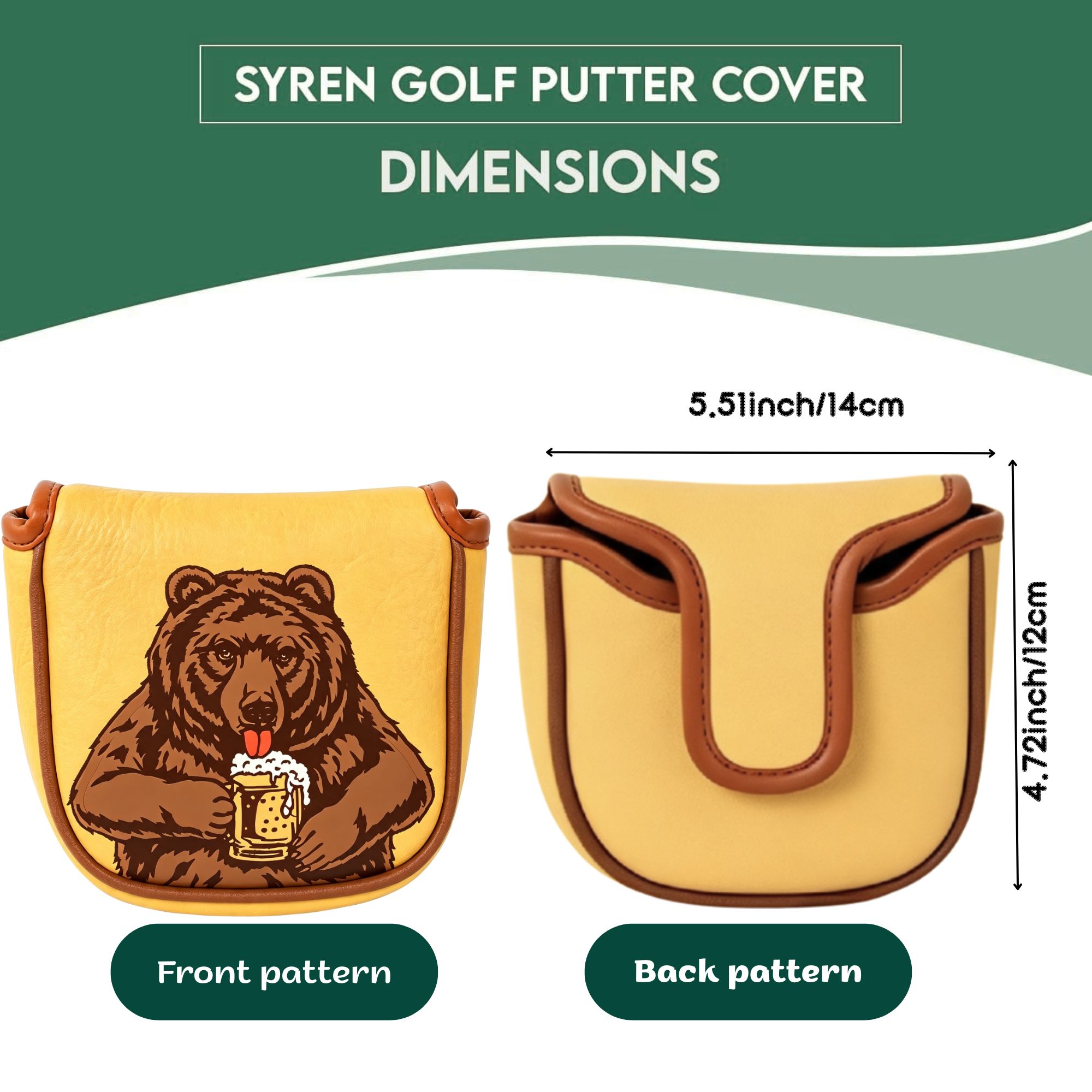 대부분의 브랜드에 적합한 맥주곰 디자인의 해골 자수 골 - Golf Equipment And Accessories 리뷰 및 가격