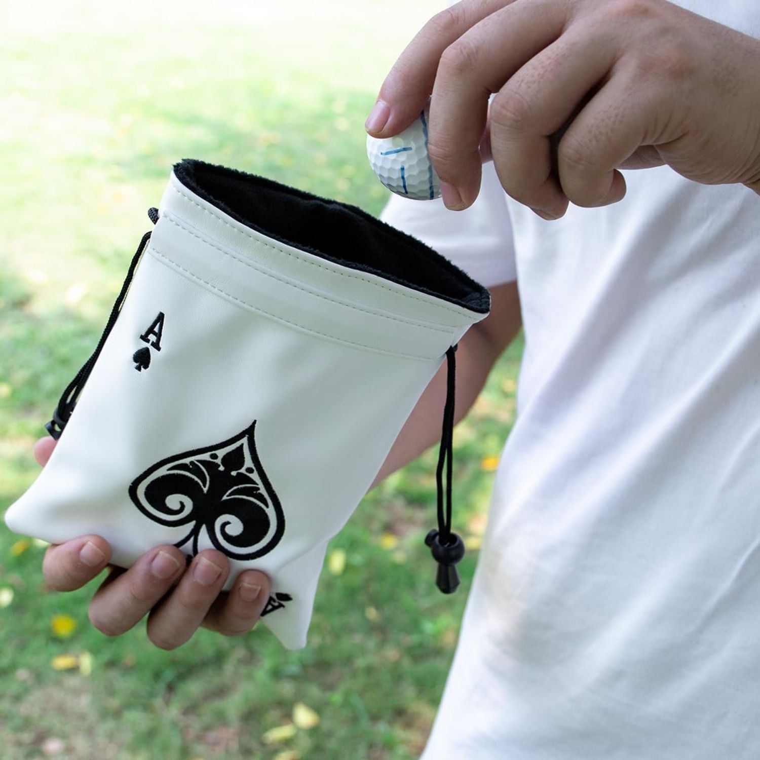 재미있는 포커 에이스 디자인의 골프 귀중품 파우치, P - Golf Equipment Drawing 리뷰 및 가격