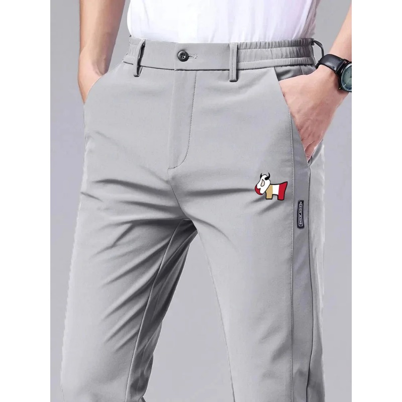 봄 남성 골프 의류 비즈니스 레저 탄성 골프 바지 세련 - Golf Equipment And Accessories 리뷰 및 가격