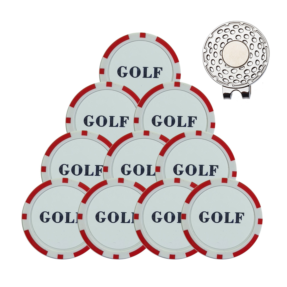 골프 모자 클립 도구가있는 10Pcs 골프 공 마커 8 - Golf Equipment And Accessories 리뷰 및 가격